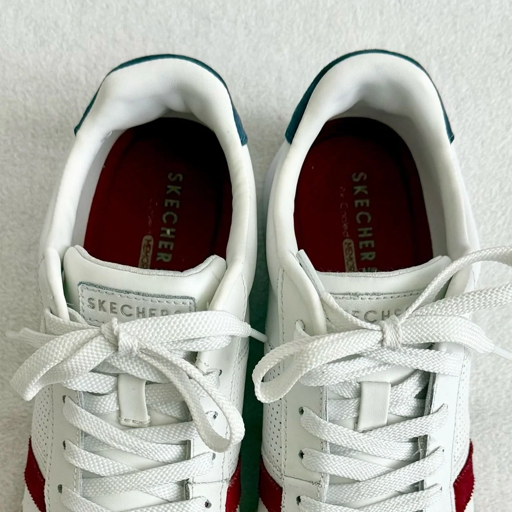 Skechers Zinger Retro Rockers Sneakers White Red Navy Size 8.5